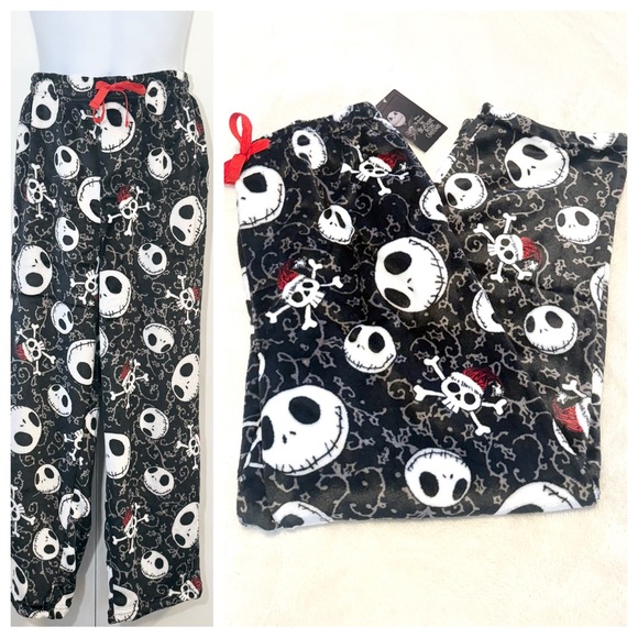 NWT Disney Men’s Jack Skellington The Nightmare Before Christmas Pajama Pants - Picture 1 of 11